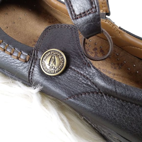 Hush puppies brown mary jane flats comfort - Picture 8 of 10